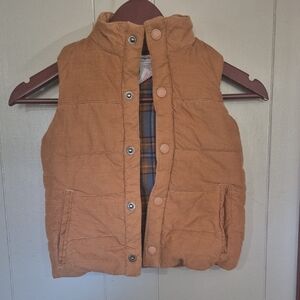 Tommy Bahama Toddler Brown / Plaid Vest XS Size 4
